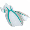 Oceanic Manta Ray Open Heel Fins with Spring Straps Sea Blue/White